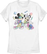 Mickey & Friends Women's Mickey & Friends '80s Minnie and Mickey Mouse Graphic T-Shirt