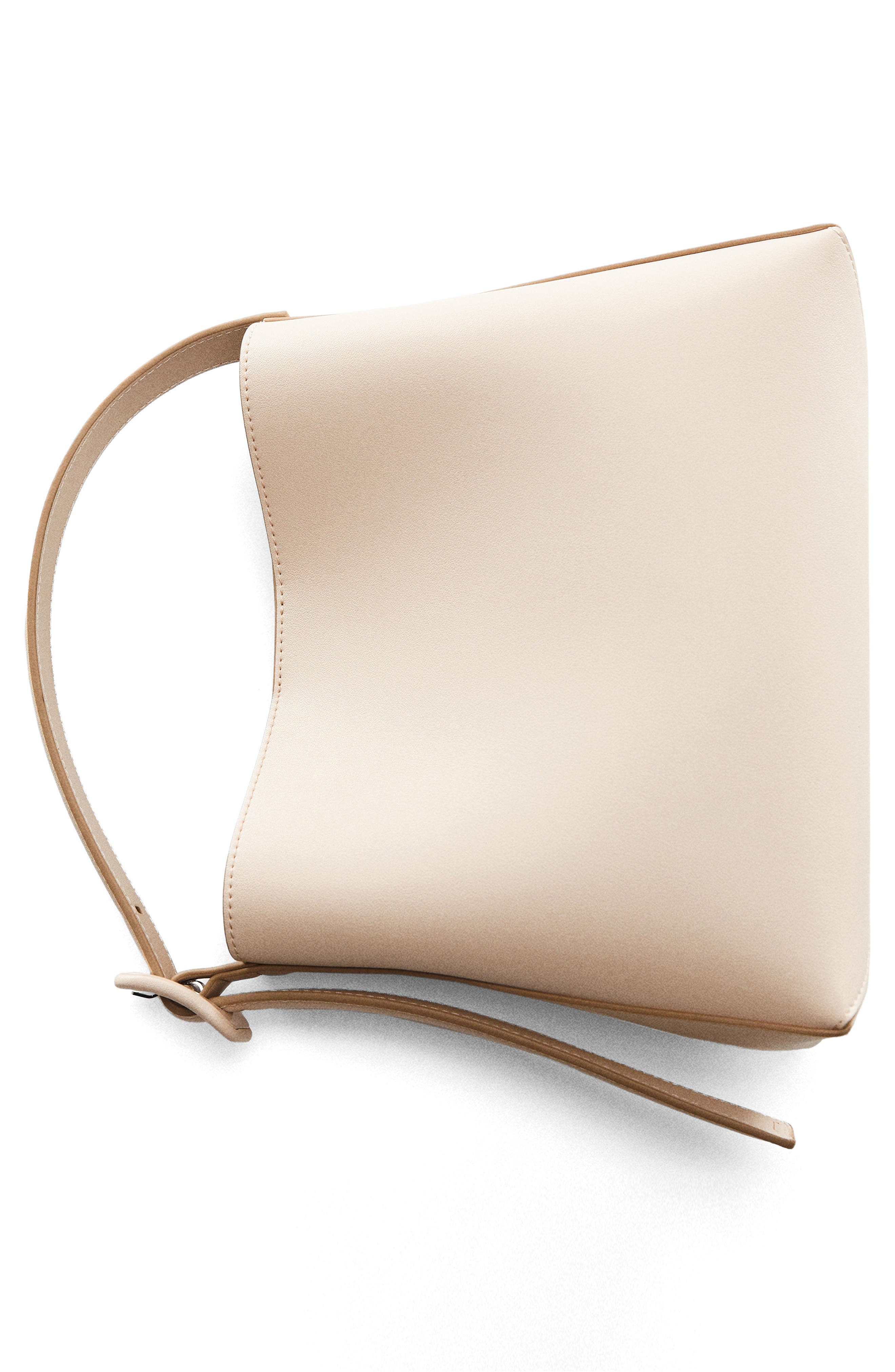 MANGO Faux Leather Shopper, Alternate, color, 