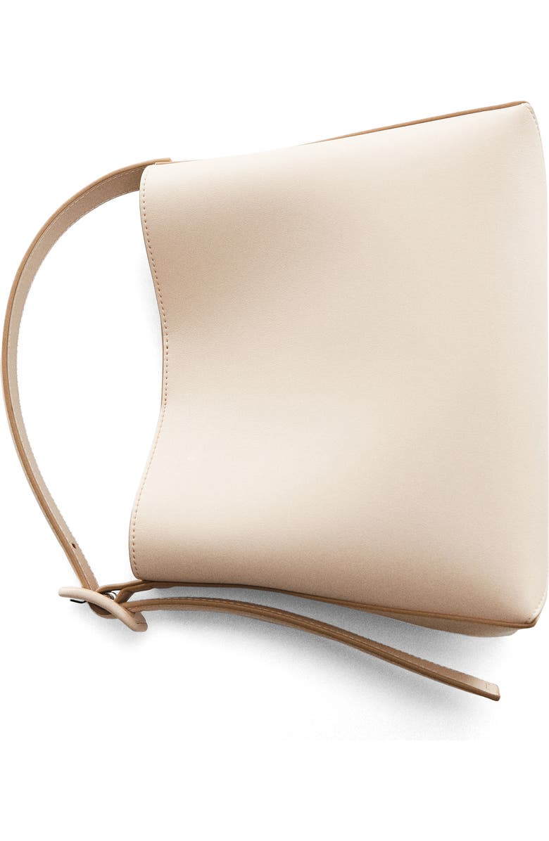 MANGO Faux Leather Shopper, Alternate, color,