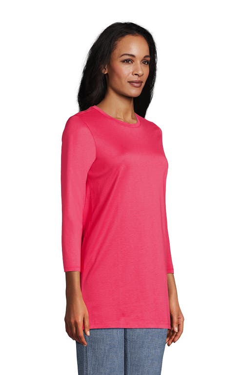 Lands' End Cotton Supima Tunic In Red