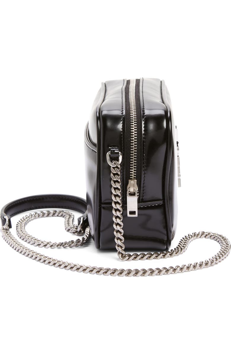 Saint Laurent Mini Lou Faux Leather Camera Bag, Alternate, color,