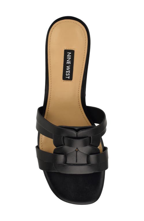 Shop Nine West Gennie Slide Sandal In Black