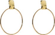 ARGENTO VIVO Hammered Frontal Hoop Earrings