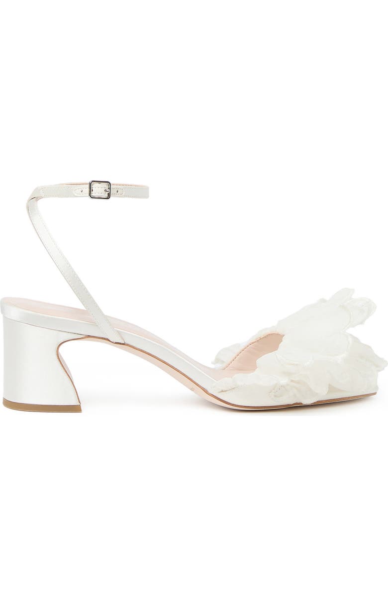 Loeffler Randall Aria Scalloped Ruffle Sandal, Alternate, color, Pearl