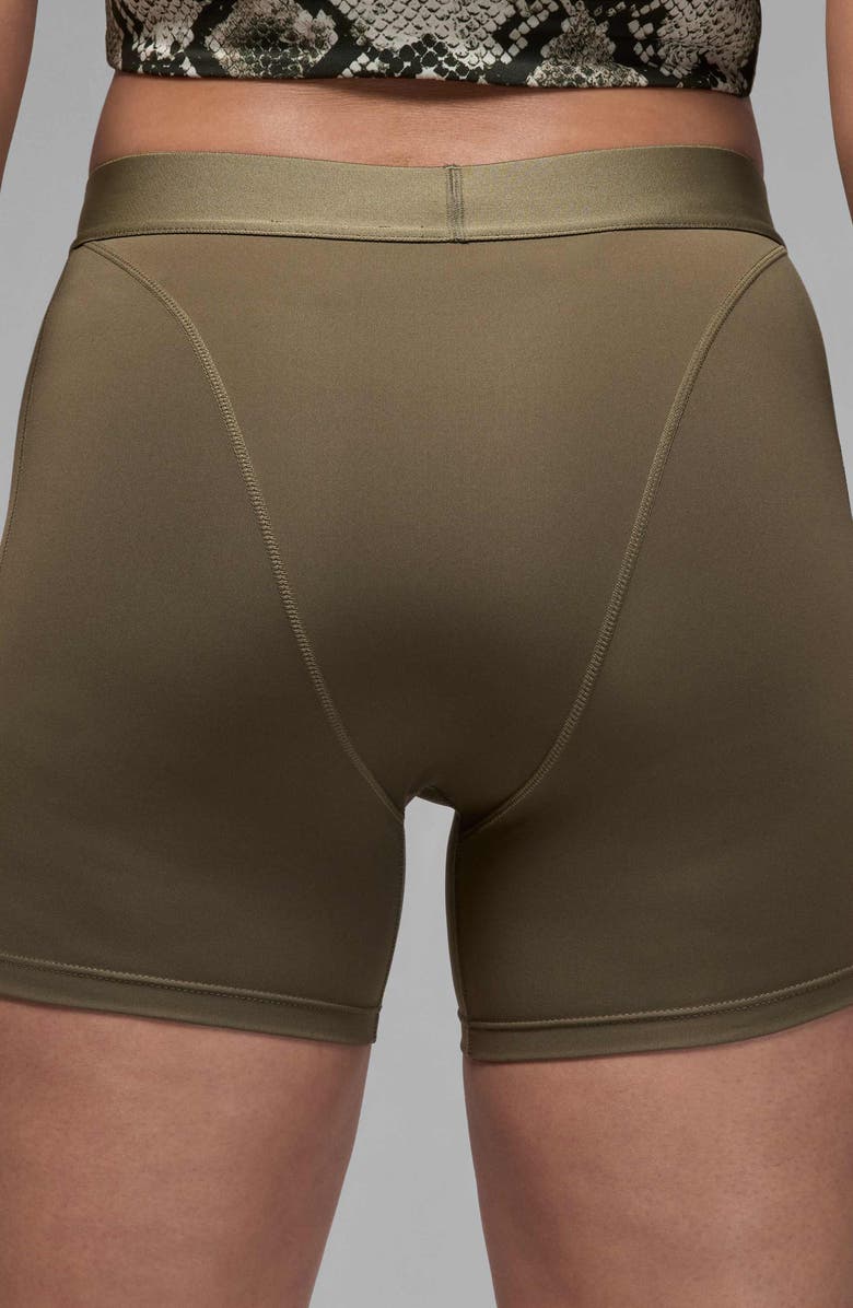 Jordan Leak Protection Period Bike Shorts, Alternate, color, Medium Olive