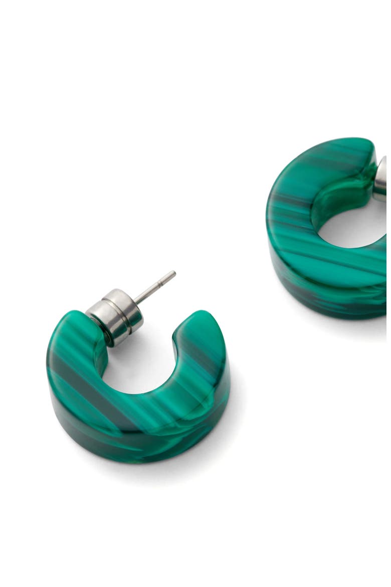 Muse Hoops, Alternate, color, Malachite