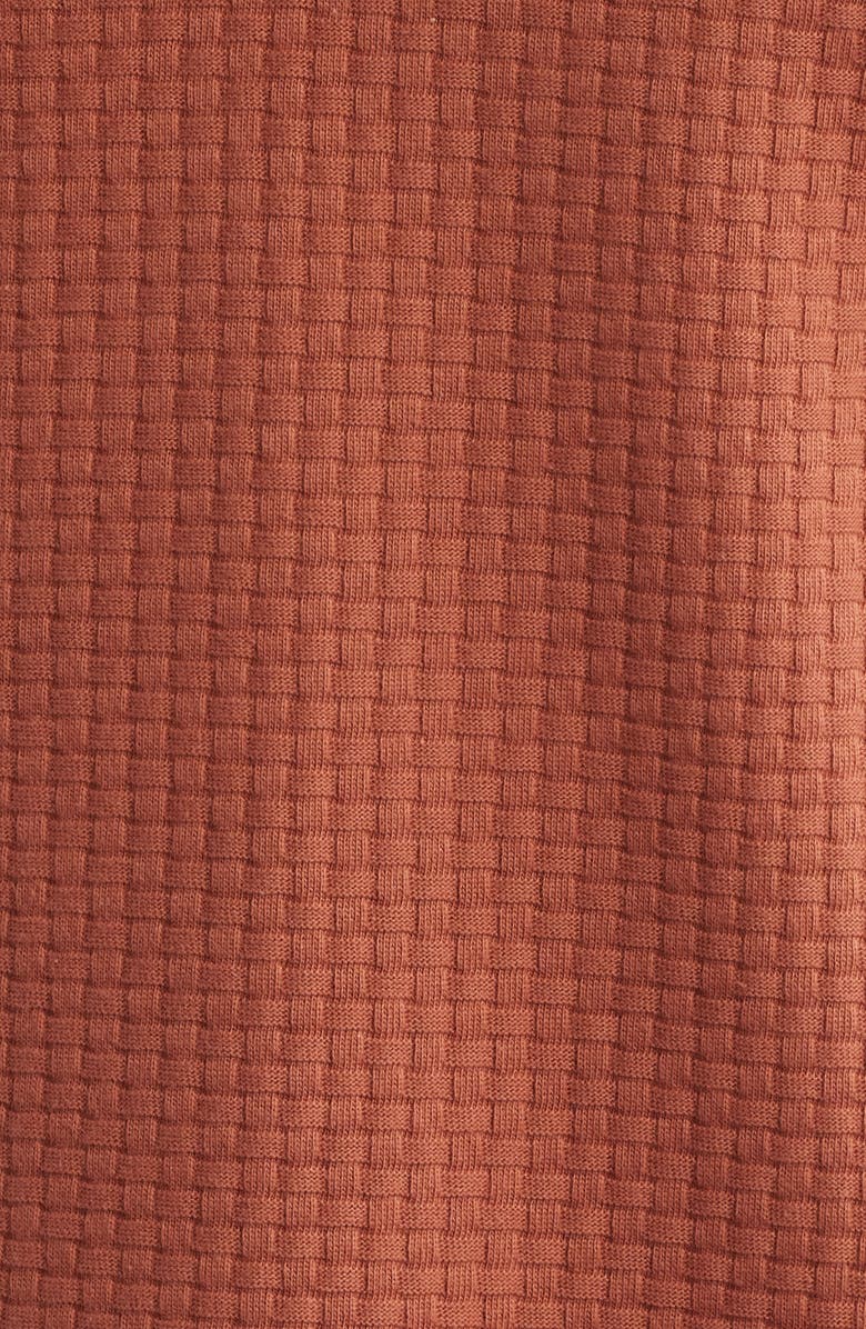 Johnston & Murphy Tilson Textured Performance Polo, Alternate, color, Terracotta