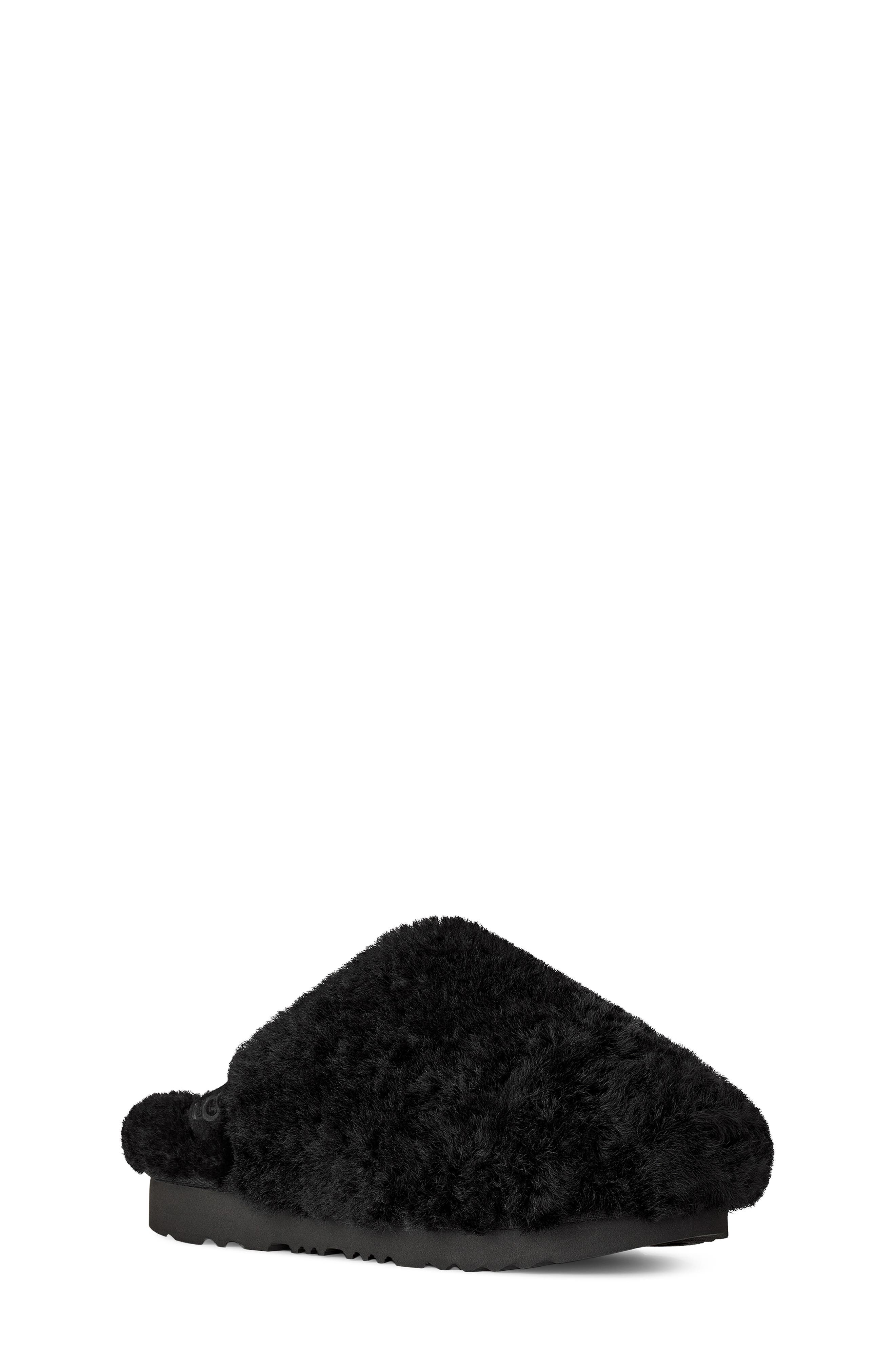 Kids' Classic Fluffed Slip-On, Main, color, BLACK