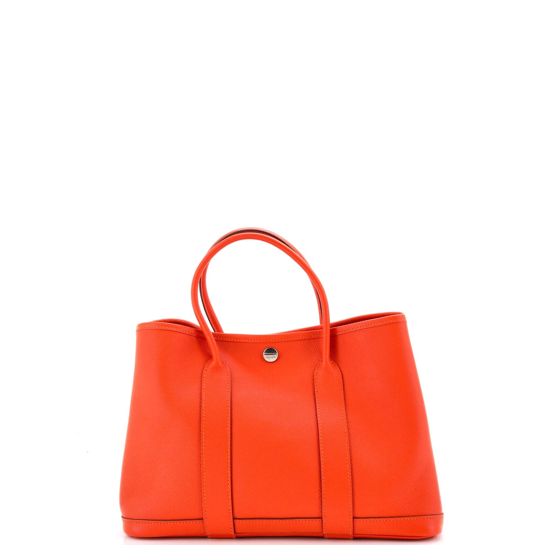 Pre-Owned Hermes Garden Party Tote Leather 30, Alternate, color, Feu