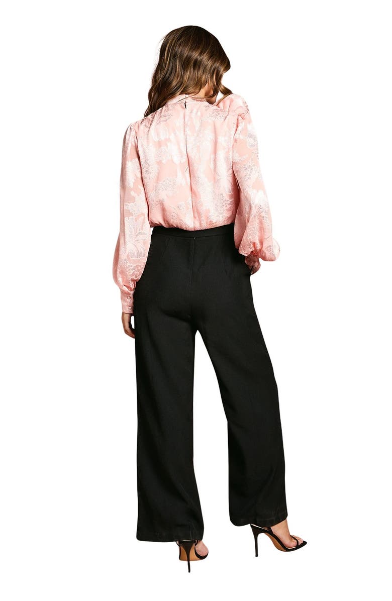 Coast Satin Jacquard Corsage 2 In 1 Jumpsuit, Alternate, color, Blush