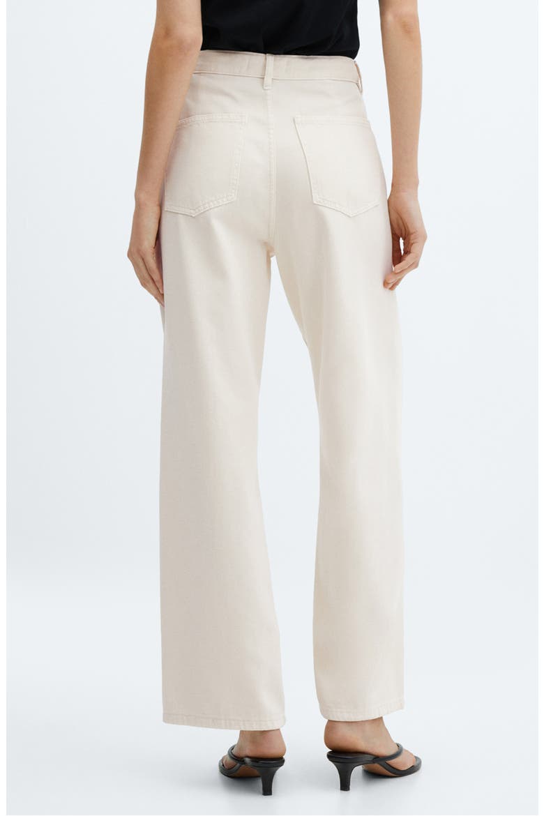 Cesca High Waist Wide Leg Jeans, Alternate, color, LIGHT BEIGE