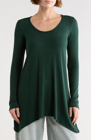 GO COUTURE Asymmetric Tunic Sweater