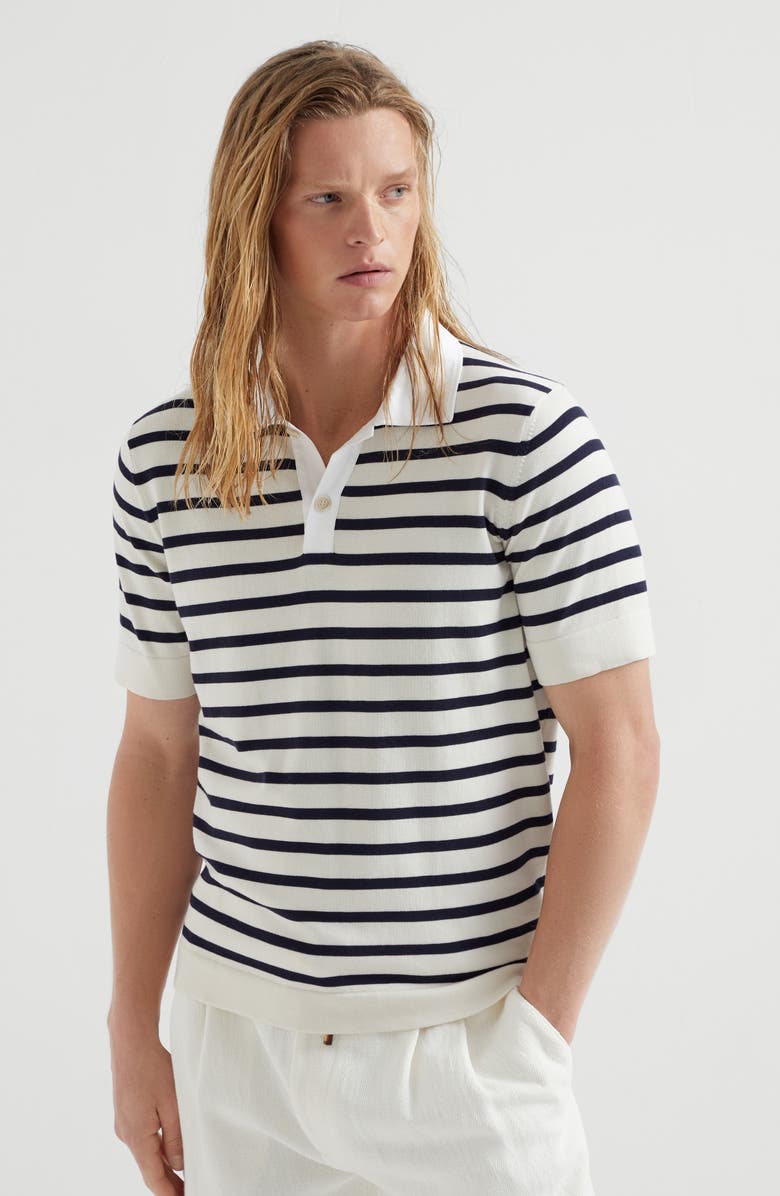 Brunello Cucinelli Knit polo shirt, Alternate, color, 