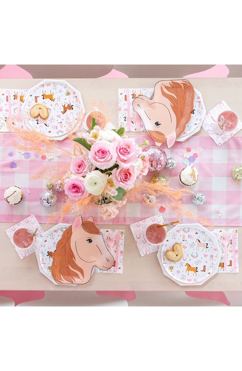 Daydream Society Pony Tales Pony Head Large Plates, Alternate, color, Assorted Pre-Pack