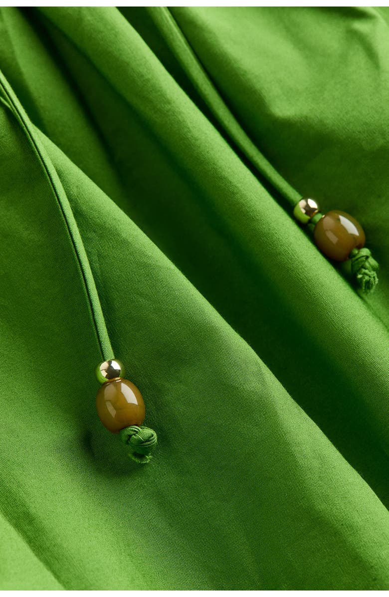 H&M Poplin halterneck dress, Alternate, color, Green