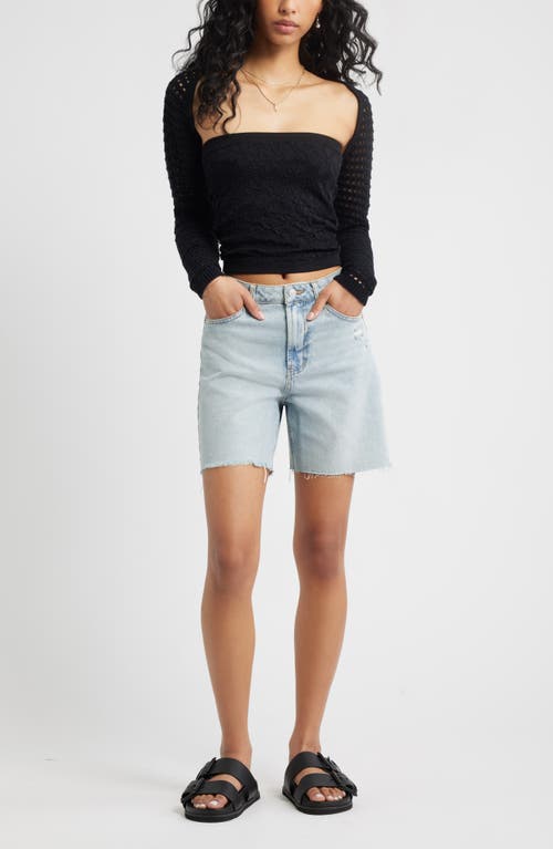 Bp. Textured Floral Tube Top In Black