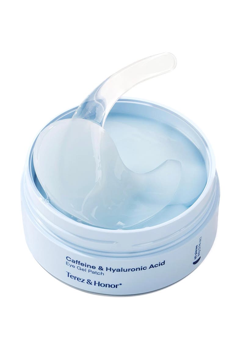 Caffeine Hyaluronic Acid Eye Gel Patch, Main, color, Blue