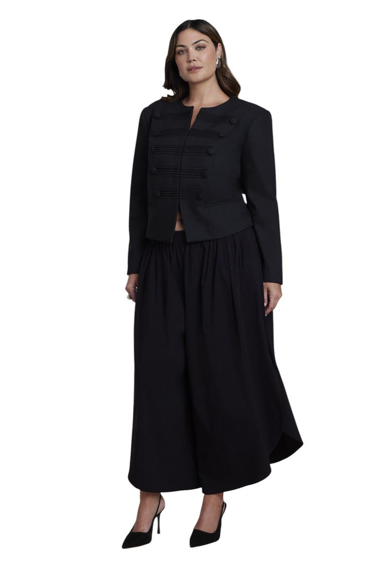 Tailored Military Jacket (plus), Alternate, color, BLACK ONYX