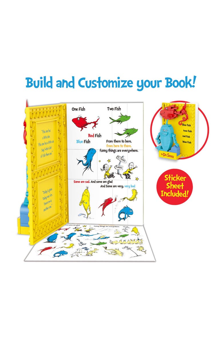 Brickcraft Dr. Seuss One Fish Two Fish Book Building Set, Alternate, color, Red