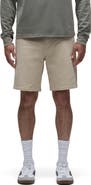 Hudson Jeans Venice Flat Front Tan Cotton Twill Chino Shorts