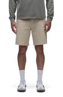 Hudson Jeans Venice Flat Front Tan Cotton Twill Chino Shorts