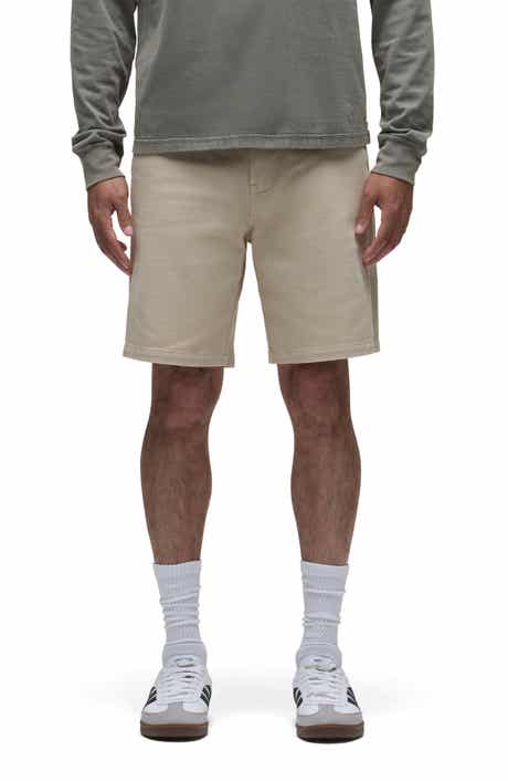 Hudson Jeans Venice Flat Front Tan Cotton Twill Chino Shorts
