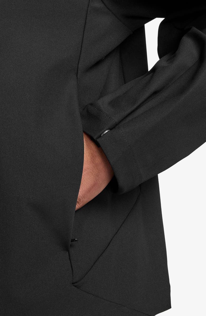 Nike Dri-FIT 24.7 PerfectStretch Zip-Up Shirt Jacket, Alternate, color, Black/ Dark Smoke Grey