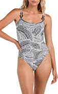 La Blanca Dream Catcher Lingerie Strap One-Piece Swimsuit