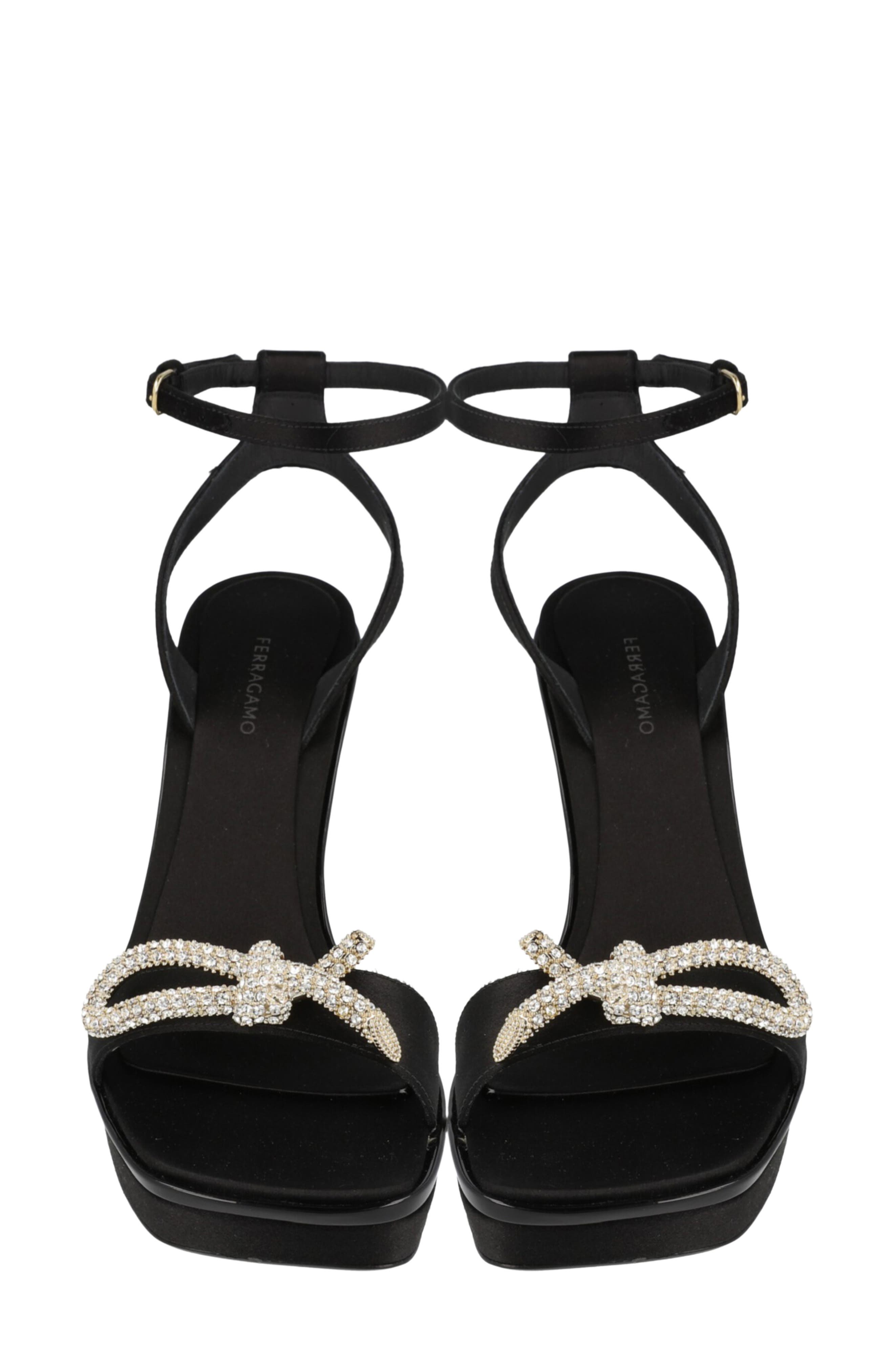 Allison Satin Sandal, Alternate, color, BLACK