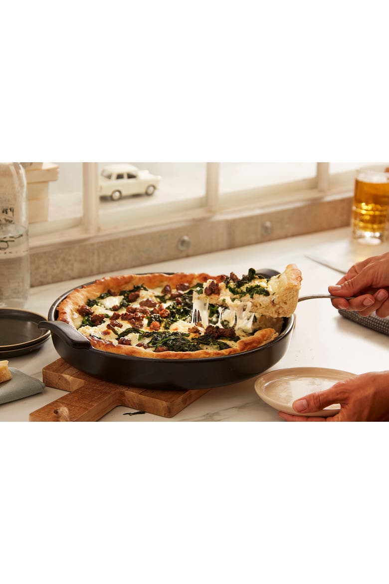 12-Inch Round Deep Dish Pizza Pan, Alternate, color, Charcoal