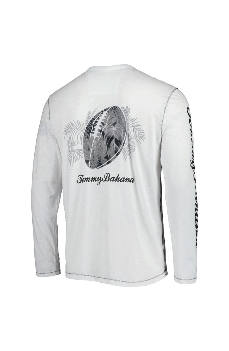 Tommy Bahama Men's Tommy Bahama White New Orleans Saints Laces Out Billboard Long Sleeve T-Shirt, Alternate, color, White
