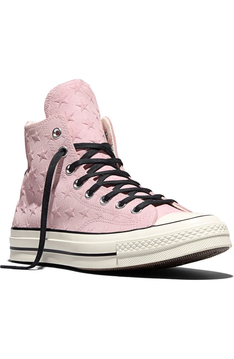 Converse Gender Inclusive Chuck 70 Stars Suede High Top Sneaker, Main, color, New Found Bloom/ Egret/ Black