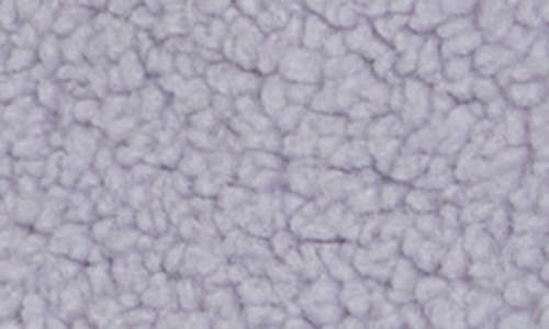 Thread & Supply Bow Patch Faux Shearling Jacket In Purple