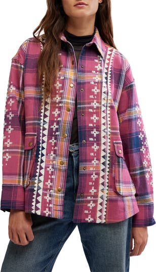 Free People Nordic Chill Shirt Jacket Large