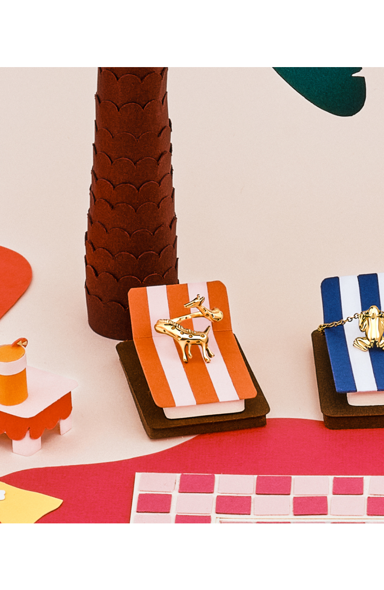 Hey Harper Giraffe Ring, Alternate, color, Gold