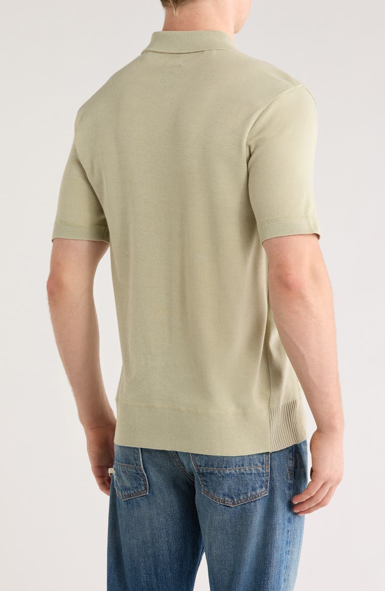 Buffalo Jeans Wagners Cotton Pointillé Short Sleeve Polo, Alternate, color, Desert Sage