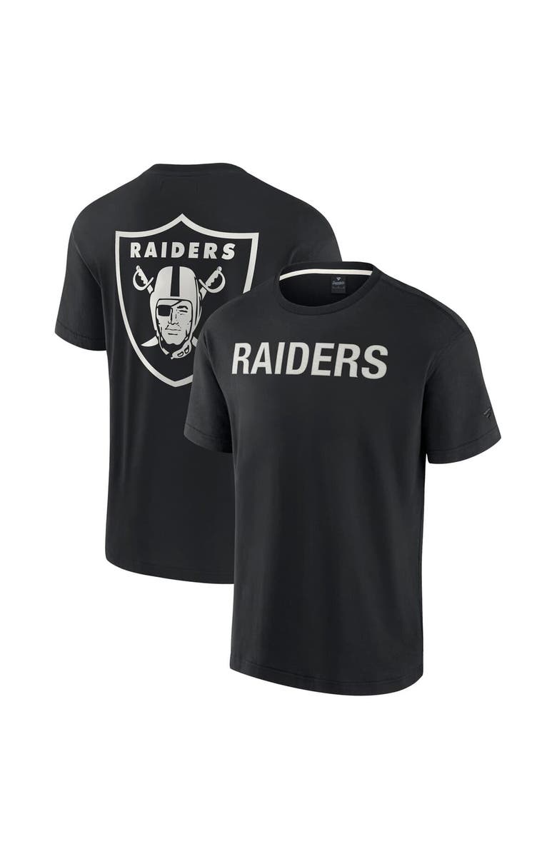 Fanatics Signature Unisex Black Las Vegas Raiders Elements Super Soft Short Sleeve T-Shirt, Alternate, color,