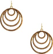 OLIVIA WELLES Circle Drop Earrings