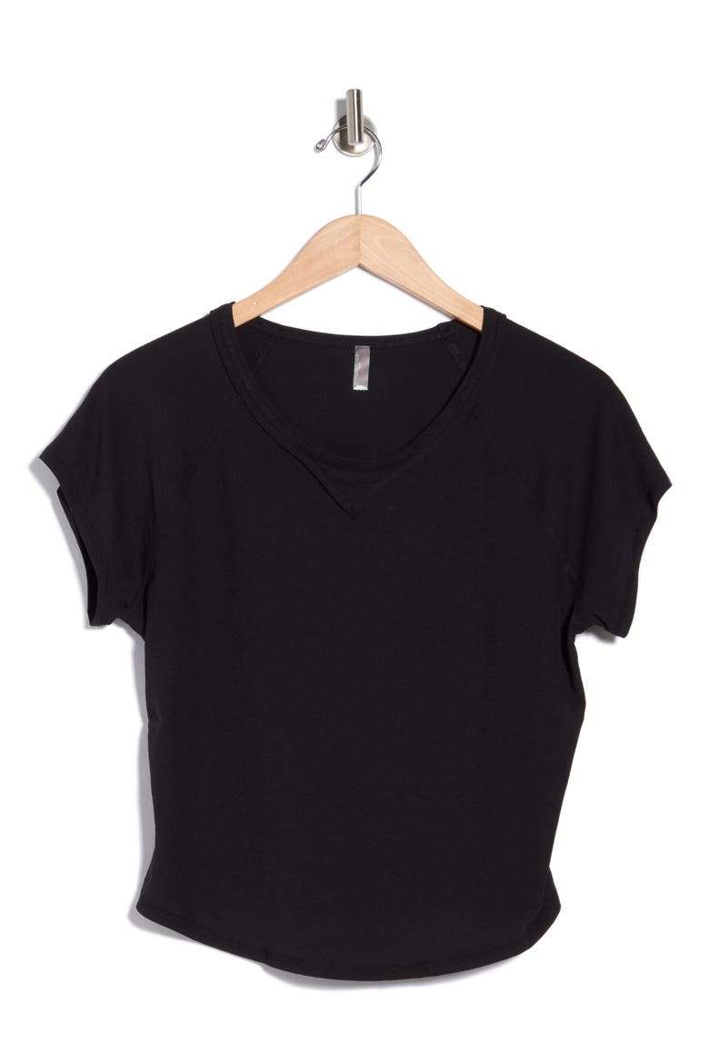 Tempo Baseball T-Shirt, Alternate, color, BLACK
