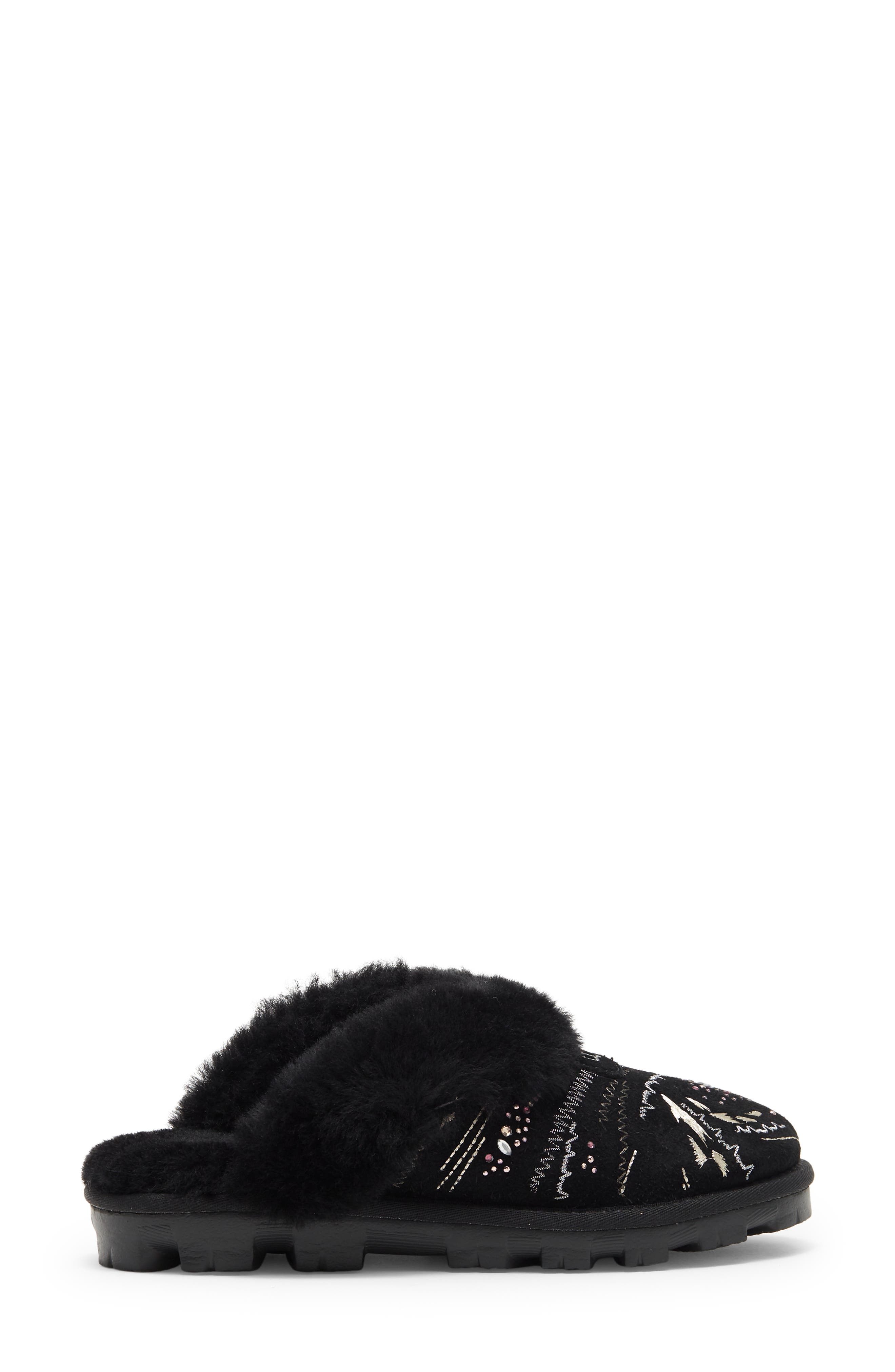UGG<sup>®</sup> Coquette Gold Burst Genuine Shearling Lined Slipper, Alternate, color, 