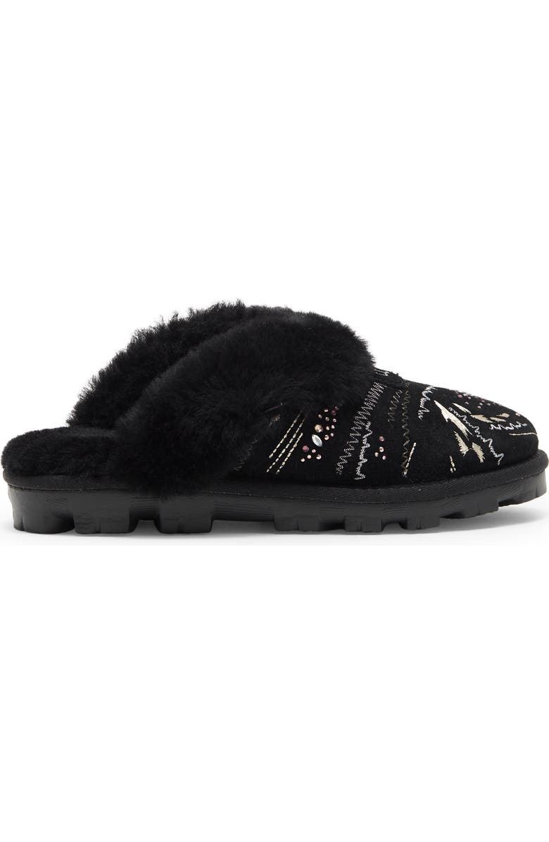 UGG<sup>®</sup> Coquette Gold Burst Genuine Shearling Lined Slipper, Alternate, color,