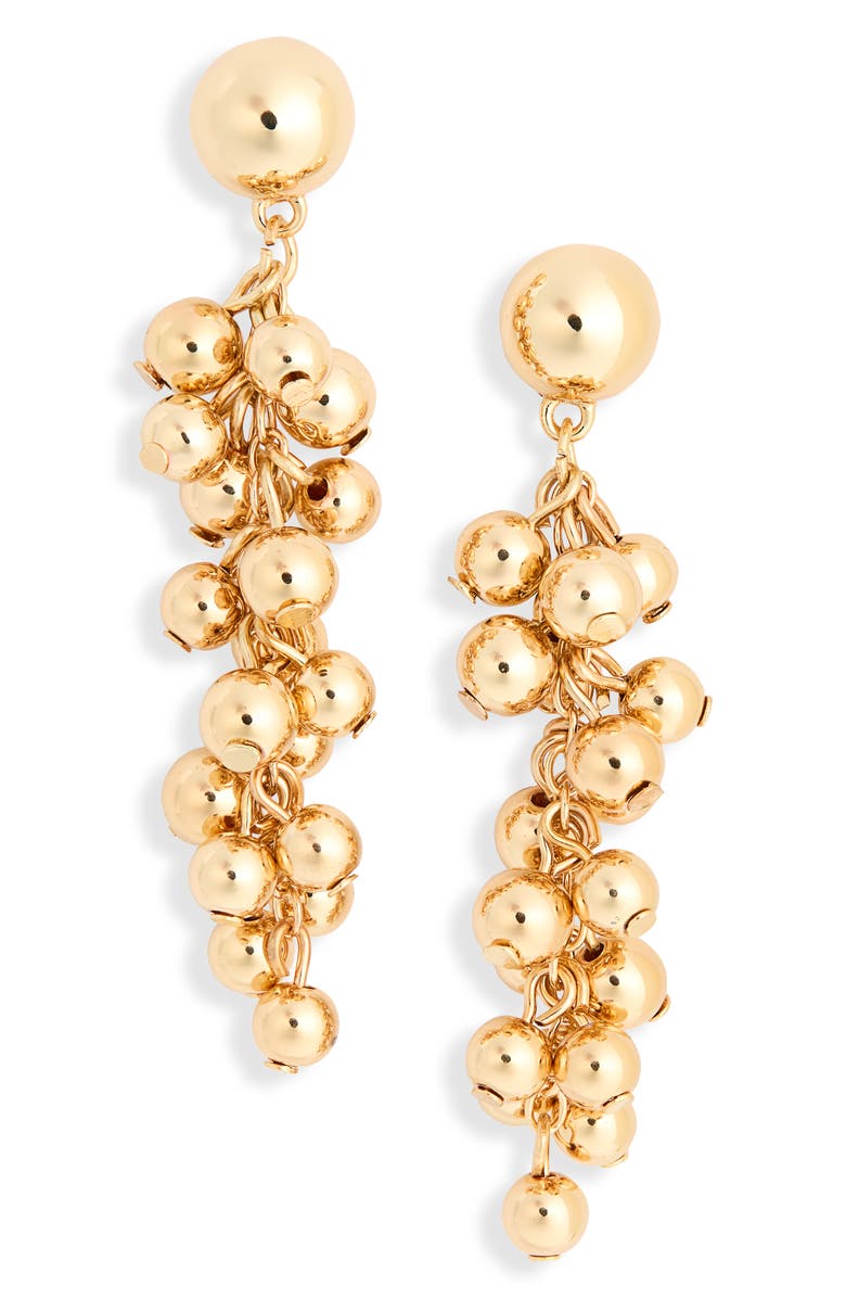 NORDSTROM RACK Ball Drop Earrings, Main, color, Gold