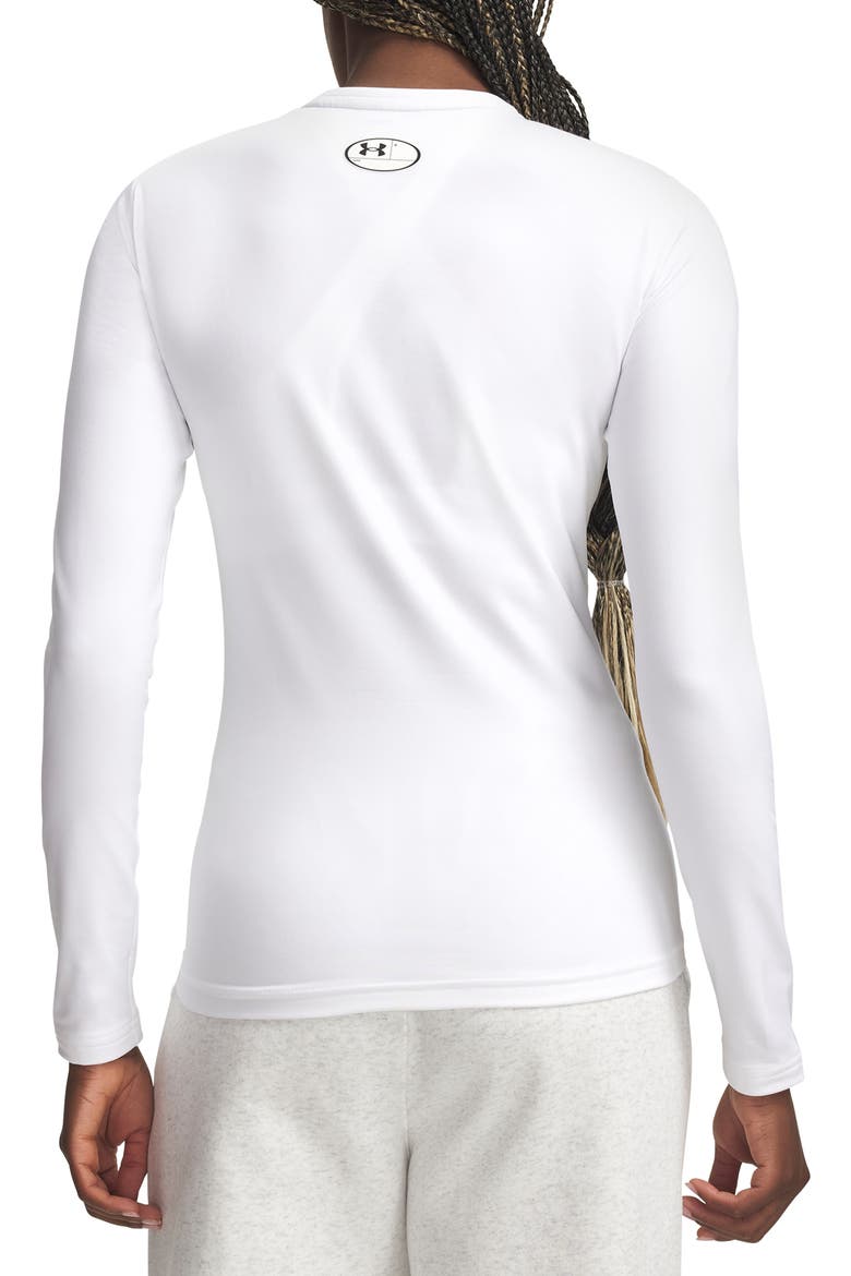 ColdGear® Performance Crewneck Top, Alternate, color, 100 WHITE