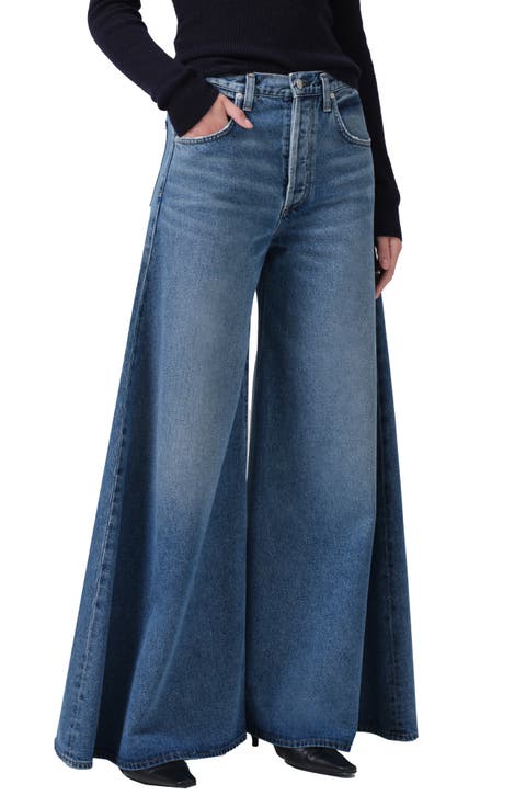 Amari Ultrahigh Waist Wide Leg Jeans (Dweller)