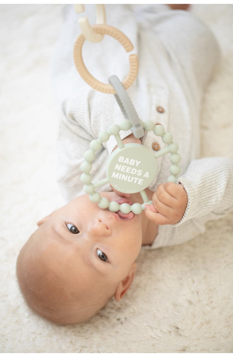 Bella Tunno Baby Needs a Minute Teether, Alternate, color, Blue