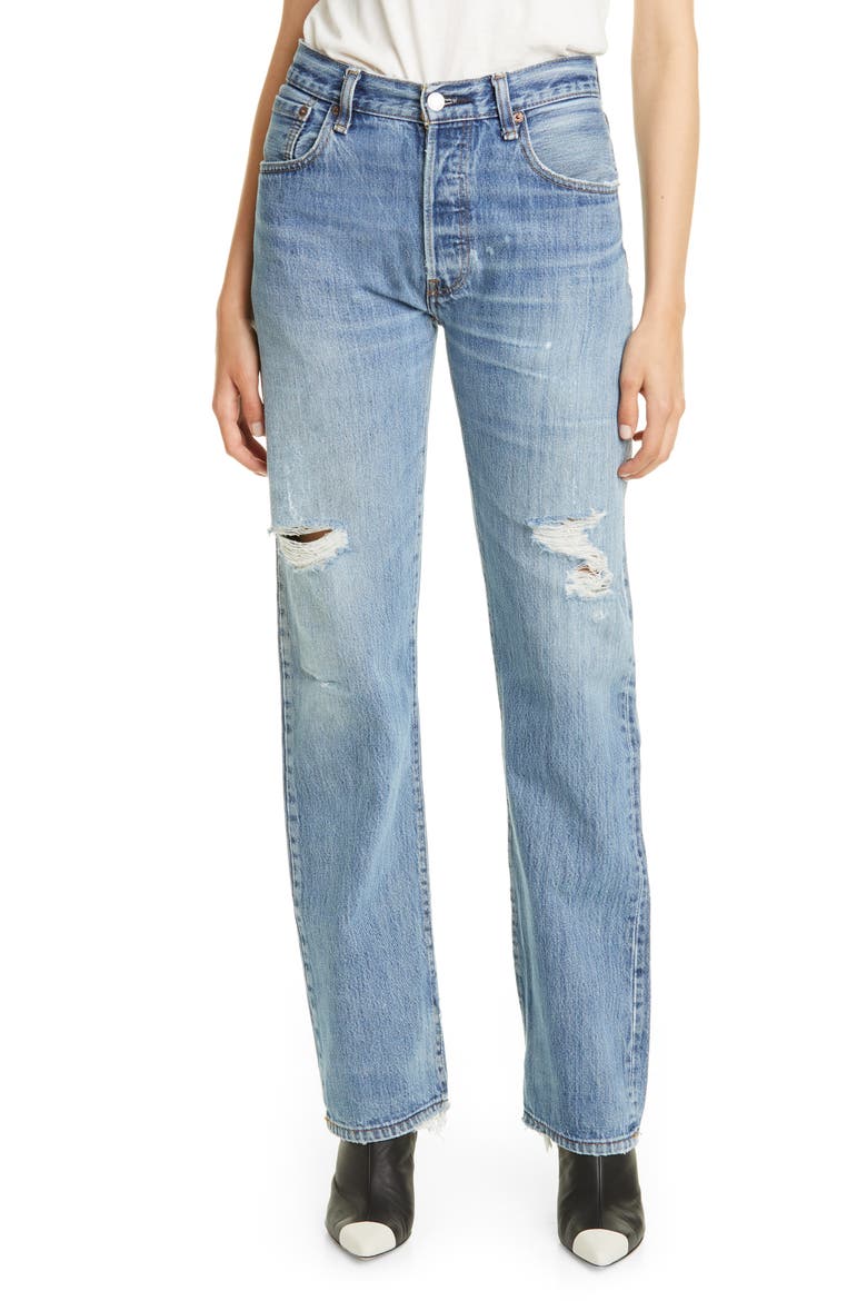 Reconstructed '90s Jeans, Main, color, INDIGO