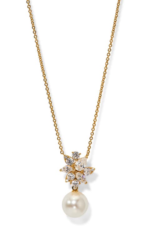Chiara Faux Pearl Pendant Necklace
