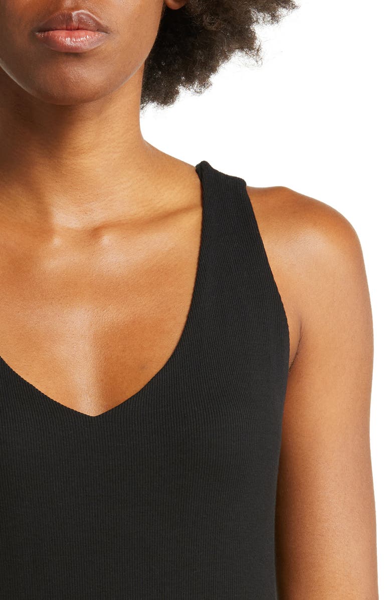 Cozy Earth Rib Knit Nightgown, Alternate, color, Black