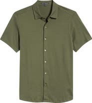 Robert Barakett Christopher Short Sleeve Pima Cotton Button-Up Shirt