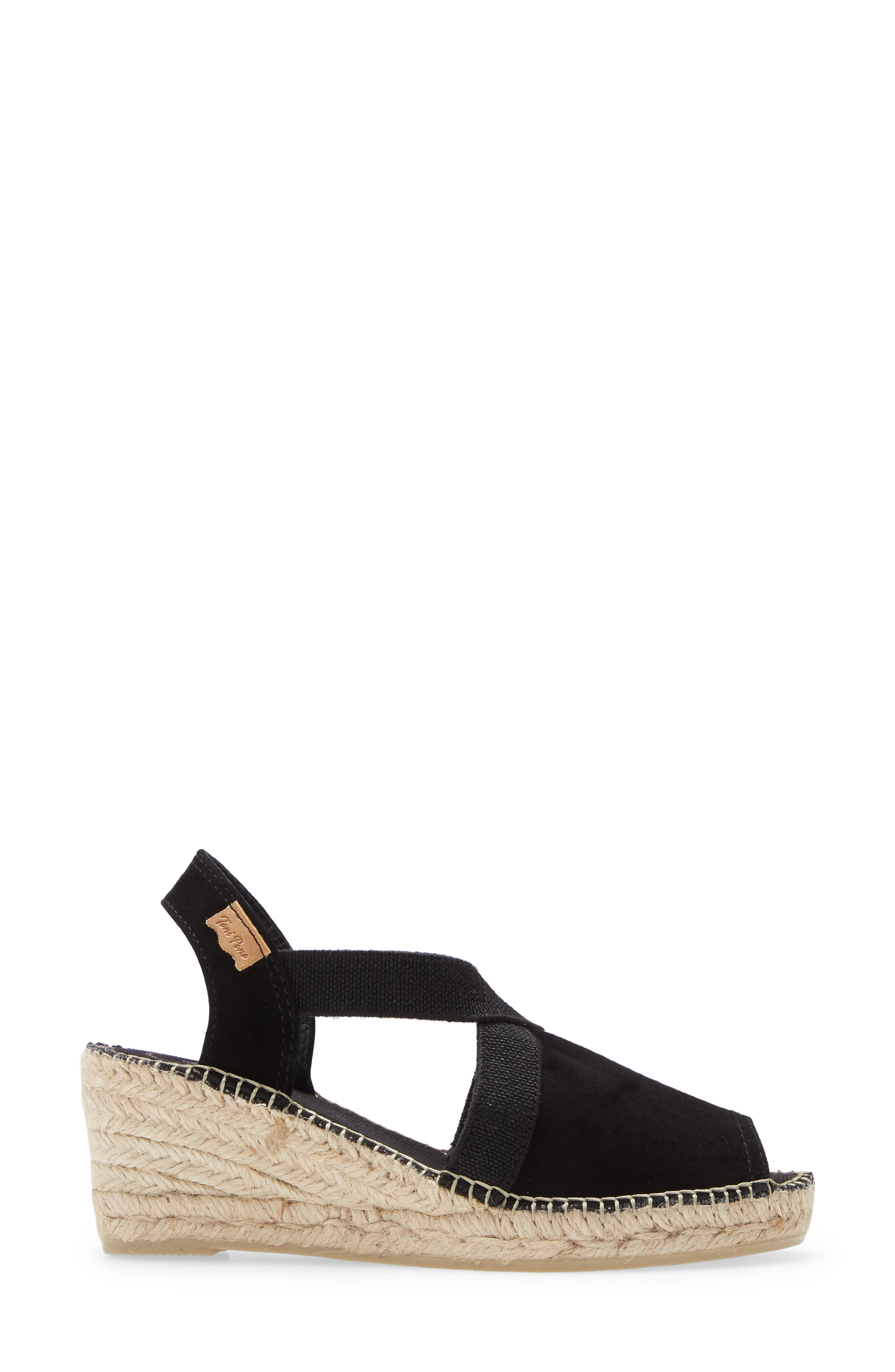 Toni Pons Breda Sandal, Alternate, color, Black Suede